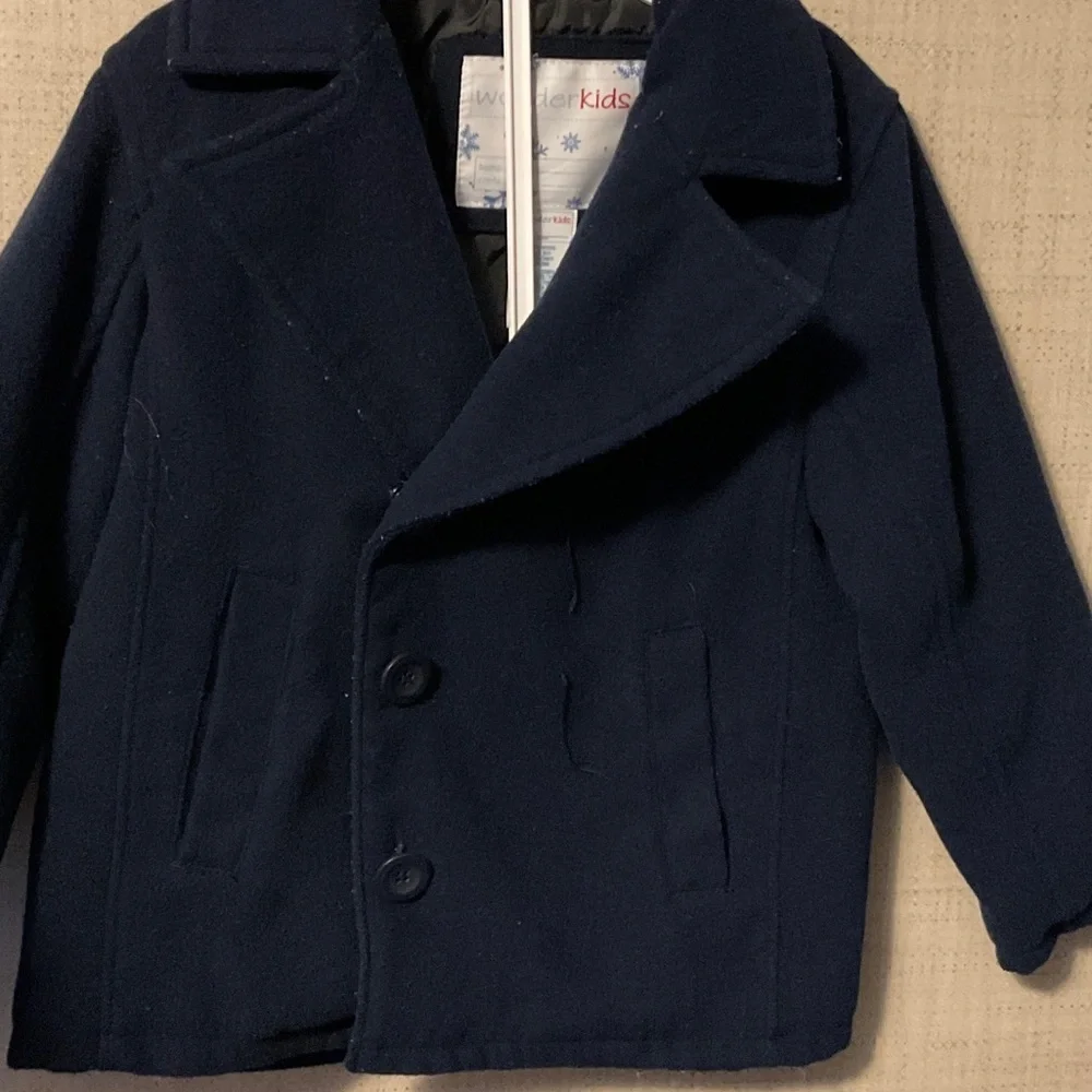 Wonderkids Navy Pea Coat for Kids